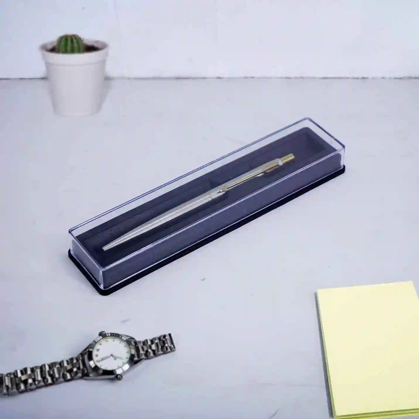 Classic Golden Stainless Steel Engraved Ball Pen